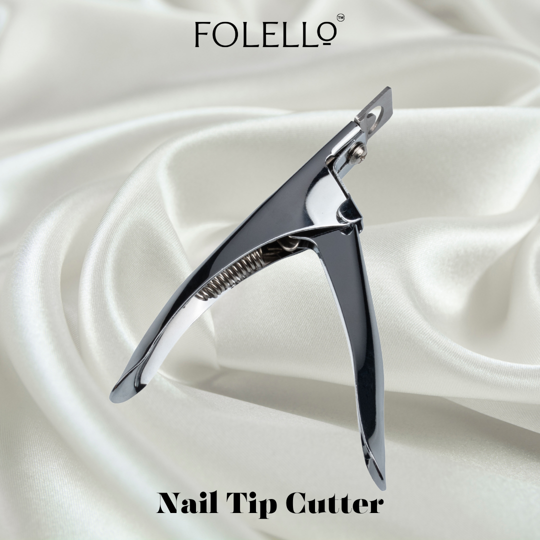 FOLELLO Nail Grooming Kit -1 Nail Clipper/Cutter with 1 Nail Tip Cutter, 1 Nail Cuticle Remover/Pusher, 1 Nail Cleaner Brush, 1 Nail Buffer Block, 1 Set of Pedicure Toe Separators for women, 1 Nail File