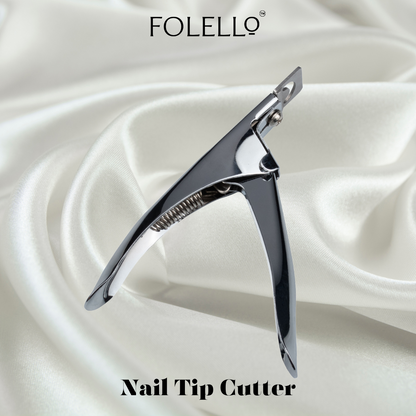 FOLELLO Nail Grooming Kit -1 Nail Clipper/Cutter with 1 Nail Tip Cutter, 1 Nail Cuticle Remover/Pusher, 1 Nail Cleaner Brush, 1 Nail Buffer Block, 1 Set of Pedicure Toe Separators for women, 1 Nail File