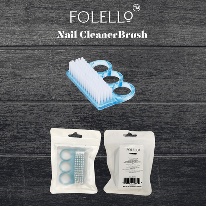 FOLELLO Nail Grooming Kit -1 Nail Clipper/Cutter with 1 Nail Tip Cutter, 1 Nail Cuticle Remover/Pusher, 1 Nail Cleaner Brush, 1 Nail Buffer Block, 1 Set of Pedicure Toe Separators for women, 1 Nail File