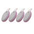FOLELLO Natural Pumice Stone for Feet | Hard Skin Callus Remover for Feet and Hands | Natural Foot File Exfoliation to Remove Dead Skin (Pink, Set of 4)