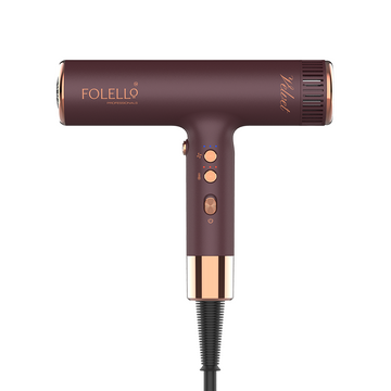 Velvete- Brushless Hair Dryer - Rotating Turbine Technology - 110,000 RPM Brushless Motor - Cool Shot for Quick Drying, Lightweight and Stylish Hair Dryer