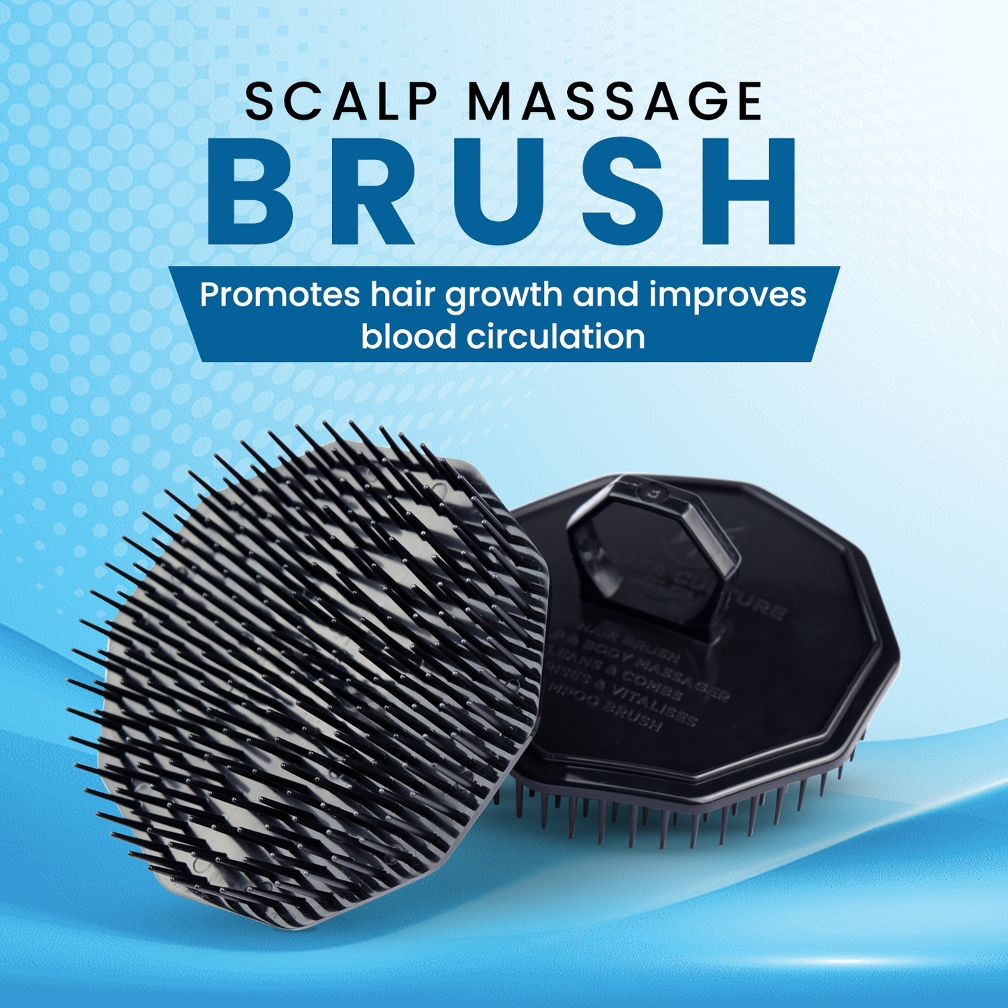 Scalp Massage Brush/Shampoo brush for Salon and Home Use, Scalp Massager for Hair Growth, Head Massager Improves circulation, Hair Detangler
