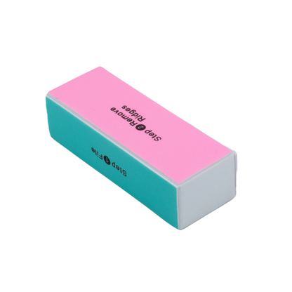 Folello Nail Grooming & Shining Kit: Set of 2- Double-sided Nail Filer Set & 1 Double-sided Nail Filer Set & Buffer Block