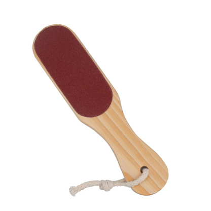 Double Sided Foot File Scrubber | Dead Skin & Callus Remover | Feet Scraper | Pedicure Tool with Wooden Handle(GB-3058)