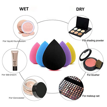 Microfiber Makeup Sponge Blender, Pink (GB-3066) 4x3.5cm