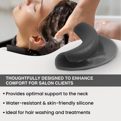 FOLELLO Set of Back Wash Silicone Neck rest/Salon Neck Pillow & Stylist Silicone Cutting Cape