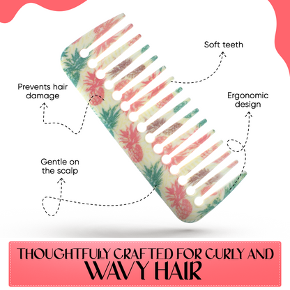 Detangling Wide Teeth Hair Comb/Shampoo Comb FX-8168
