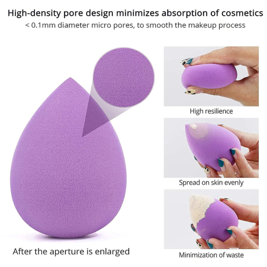Microfiber Makeup Sponge Blender, Charming Blue (GB-3063) 6.5x4.5cm