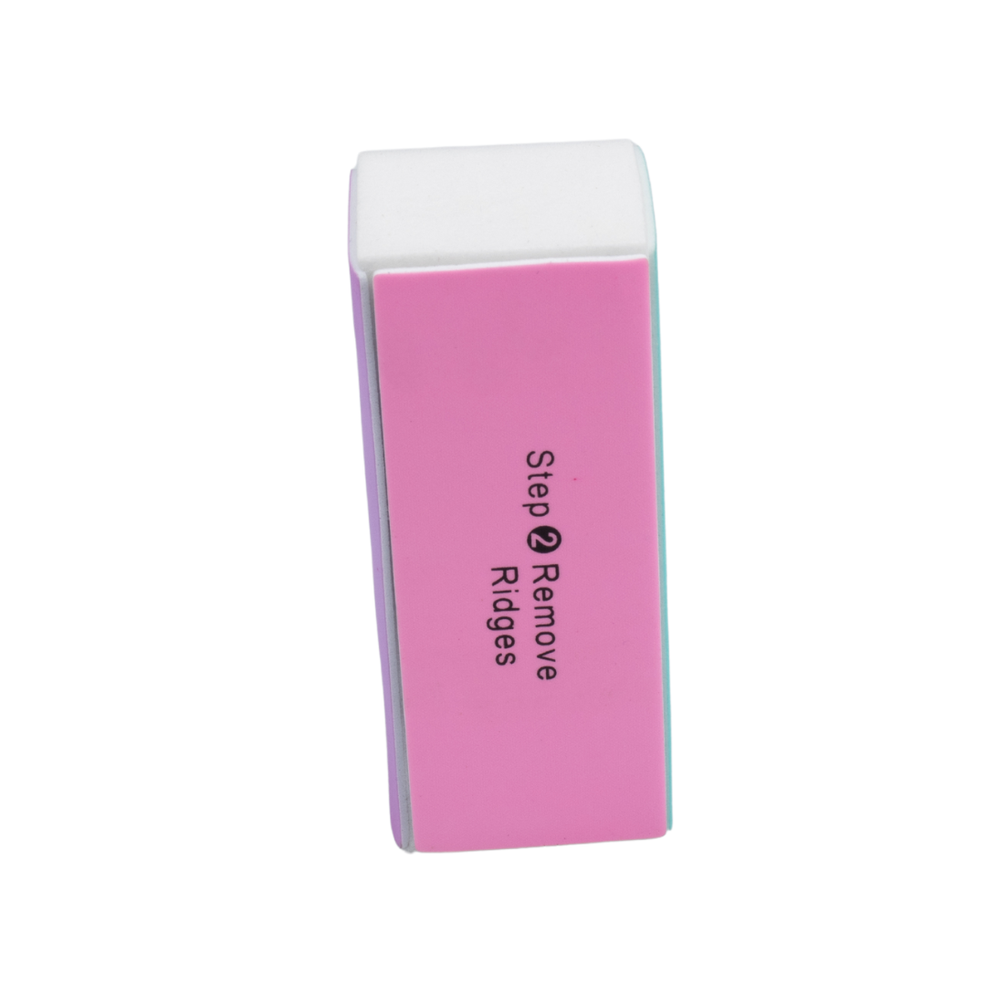 Nail Buffer Block, 4 Way Nail Art Shiner 4 Step Buffing - File, Remove,Smooth,Shine - Mini Natural Nail Polisher Sanding File Block for Professional Manicure Nail Care  (GB-3049)