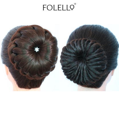 FOLELLO Combo Set of 500pcs Bobby Pins for Home and Salon Use, Hair Pins for Women 2 inch Fringe and Riple U Shaped Pins for Bun, Juda Pins Hair Styling Accessories for Women (Black)