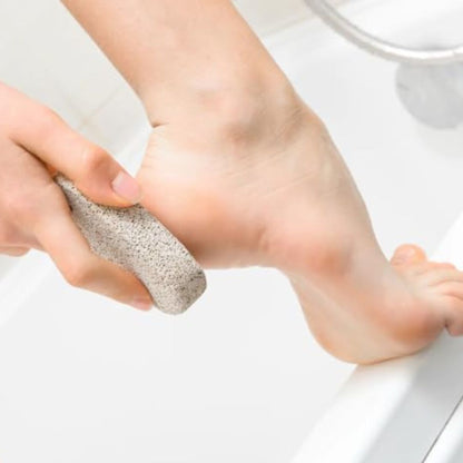 FOLELLO Nail Grooming Kit with Stainless Steel Foot Scrubber, Large Nail Cutter, Pedicure/Nail Brush, Pumice Stone, Double Sided Nail Buffer/Filer & 2 pcs Nail Separators Sponges (Pack of 8)