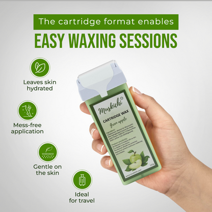 Roll on Cartridge Wax Green Apple