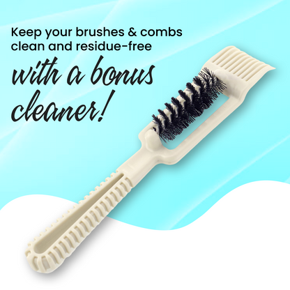 FOLELLO Ceramic Round Hair Blow Dry Brush Trio: 32mm, 42mm, 52mm + Free Hair Brush/Comb Cleaner