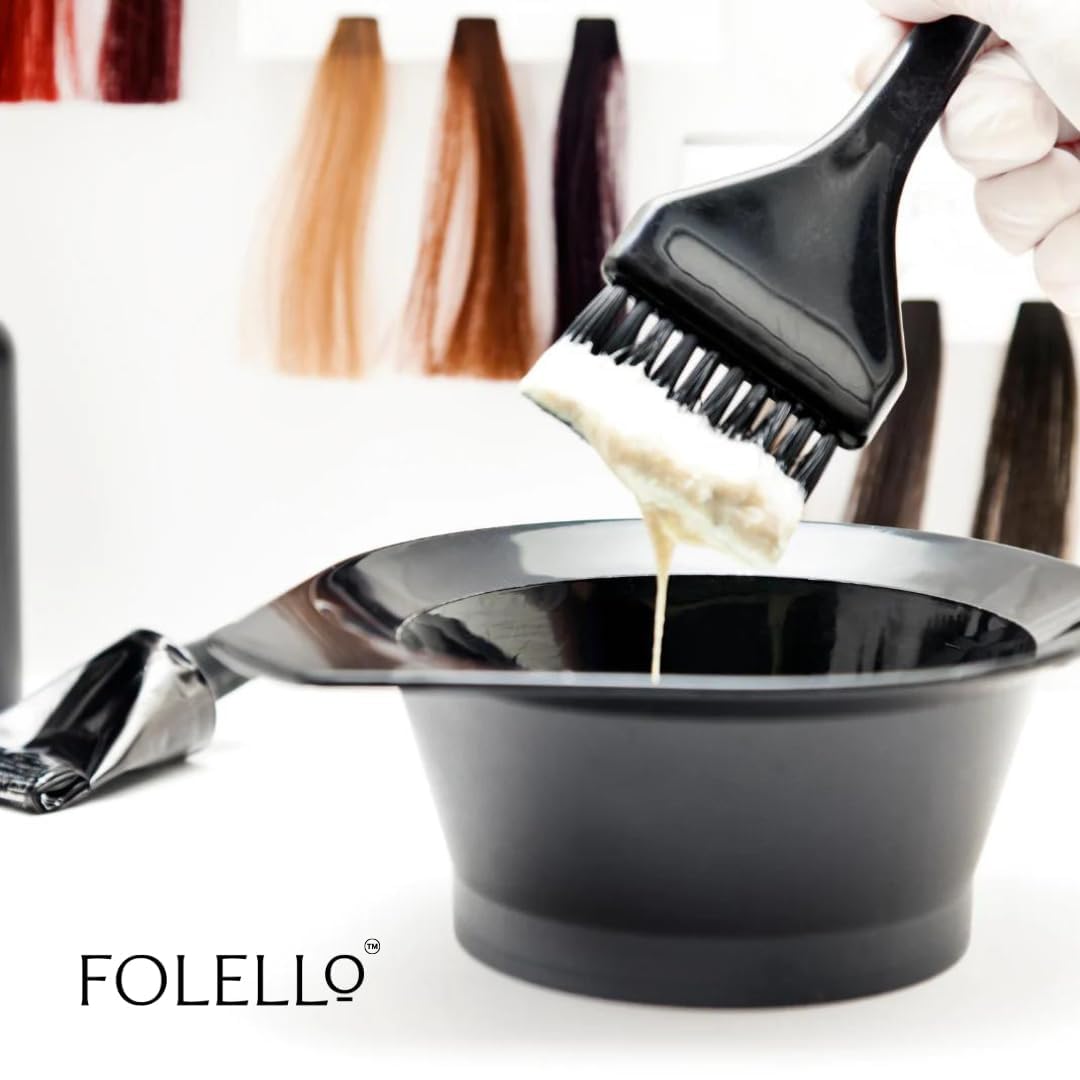 FOLELLO Set of 5-Hair Dye Color Mixing Tint Bowl