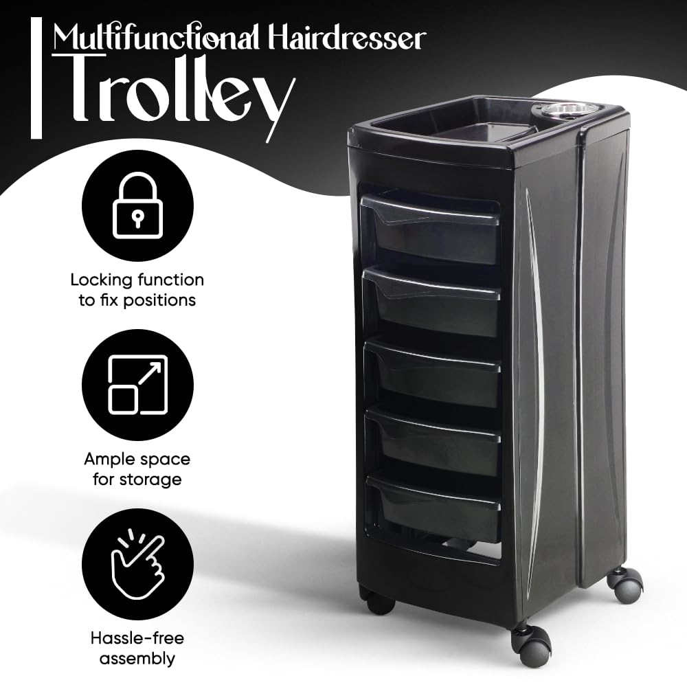 STALWART- PROFESSIONAL SALON TROLLEY