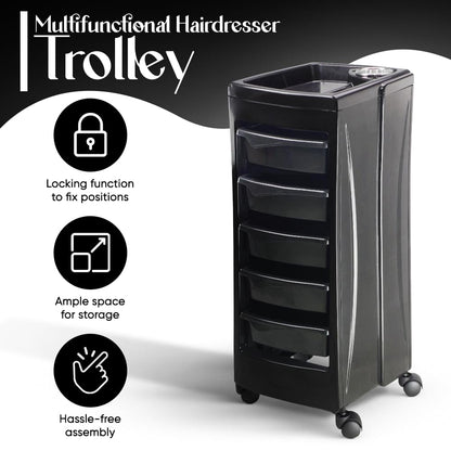 STALWART- PROFESSIONAL SALON TROLLEY