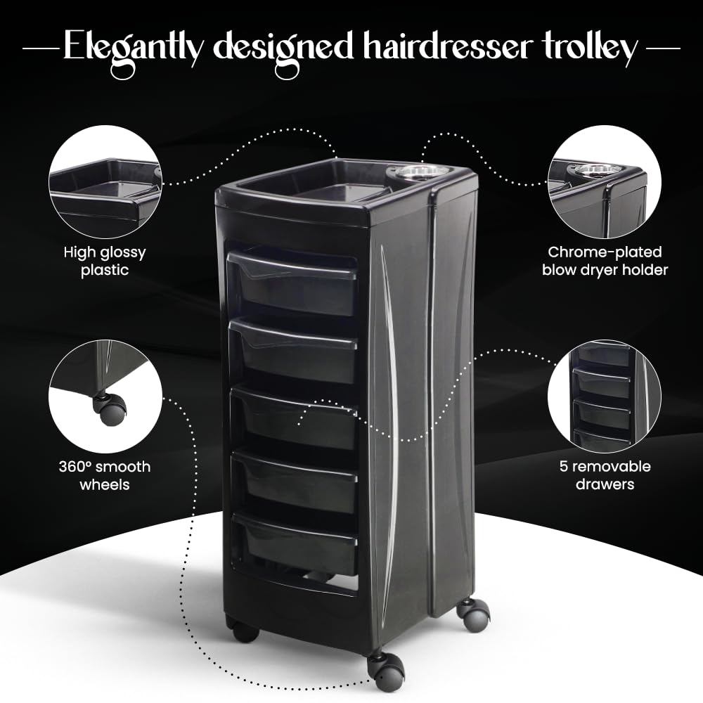 STALWART- PROFESSIONAL SALON TROLLEY