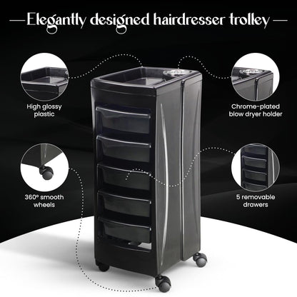 STALWART- PROFESSIONAL SALON TROLLEY
