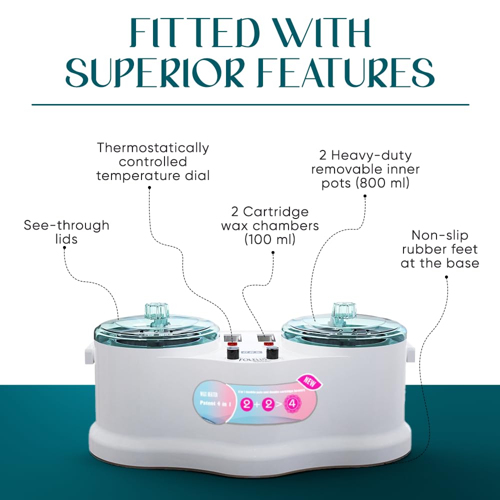 Wax Heater Warmer | Double Chamber | Professionals & Salons (FHC-003)