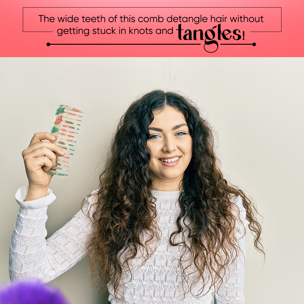 Detangling Wide Teeth Hair Comb/Shampoo Comb FX-8168