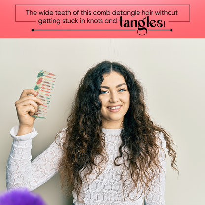 Detangling Wide Teeth Hair Comb/Shampoo Comb FX-8168