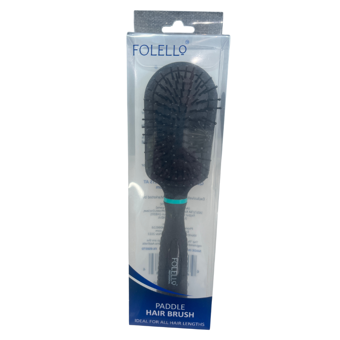 Premium Collection Round Paddle Hair Brush for Men & Women FX-9585TD