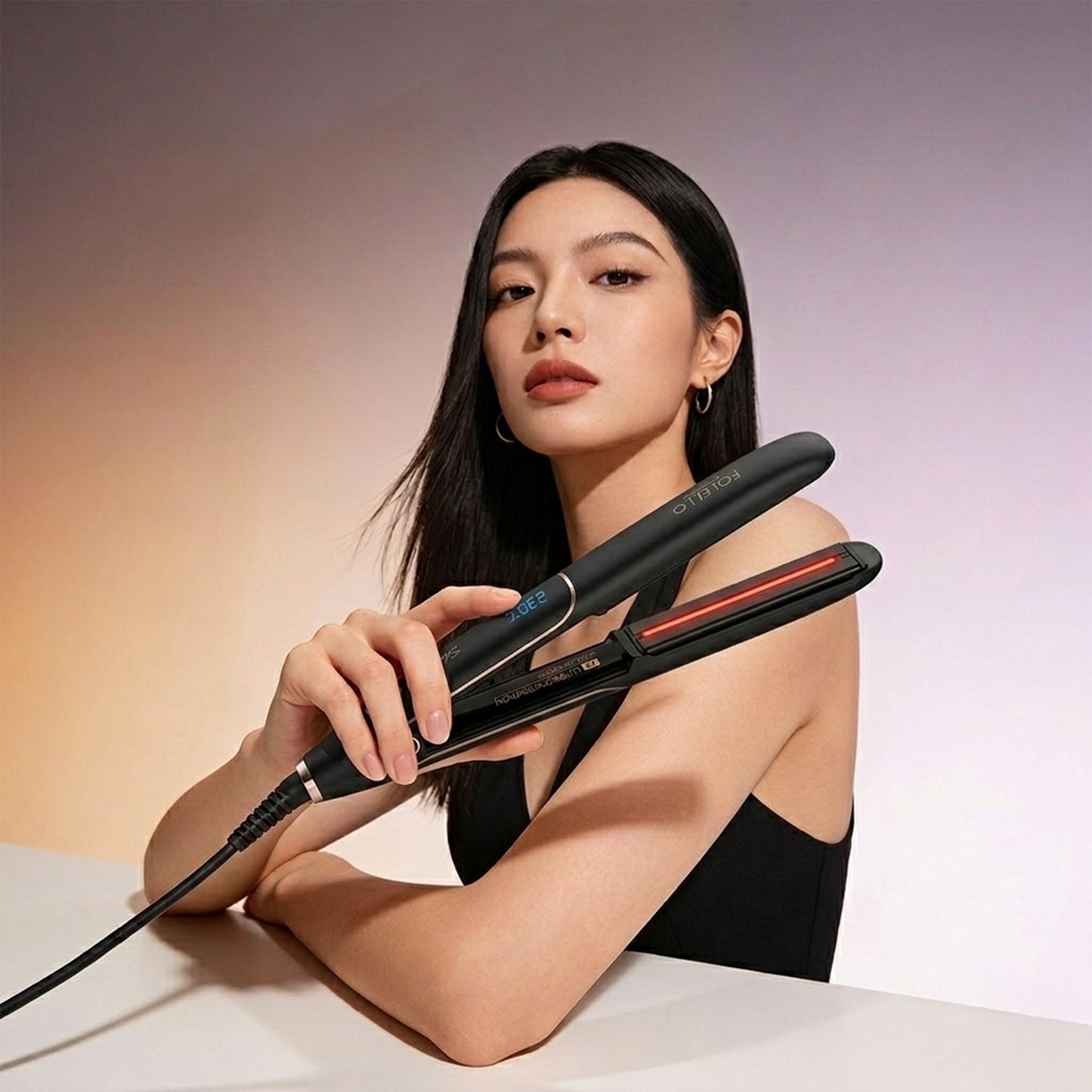SLEEK PRO- PROFESSIONAL INFRARED HAIR STRAIGHTENER (RM-110)