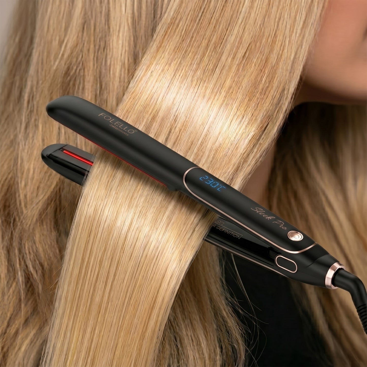 SLEEK PRO- PROFESSIONAL INFRARED HAIR STRAIGHTENER (RM-110)