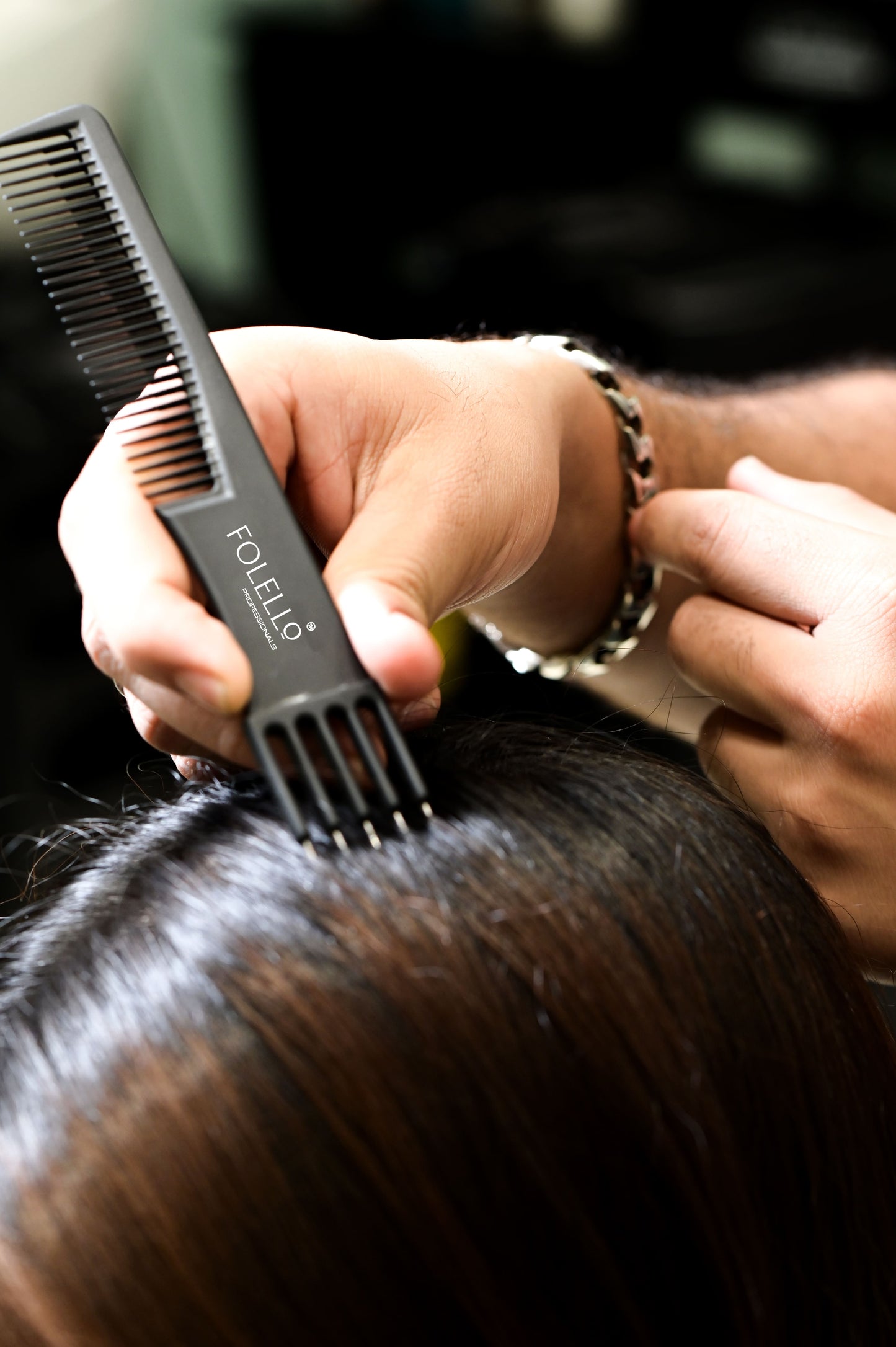 Professional Lifting and Teasing Comb with Stainless steel Prong FX-06969