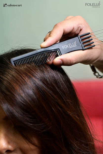 Professional Lifting and Teasing Comb with Stainless steel Prong FX-06969