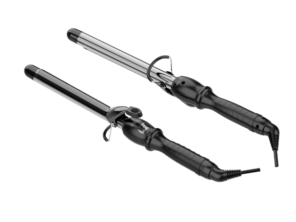 Wave 19 - Curling Tong for Professionals, Salons and Home Use - Ergonomic Design & Comfortable Grip - Hair Curling, Styling - 19MM Barrel, Black