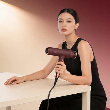 Velvete- Brushless Hair Dryer - Rotating Turbine Technology - 110,000 RPM Brushless Motor - Cool Shot for Quick Drying, Lightweight and Stylish Hair Dryer
