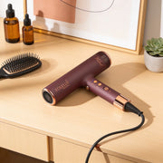 Velvete- Brushless Hair Dryer - Rotating Turbine Technology - 110,000 RPM Brushless Motor - Cool Shot for Quick Drying, Lightweight and Stylish Hair Dryer