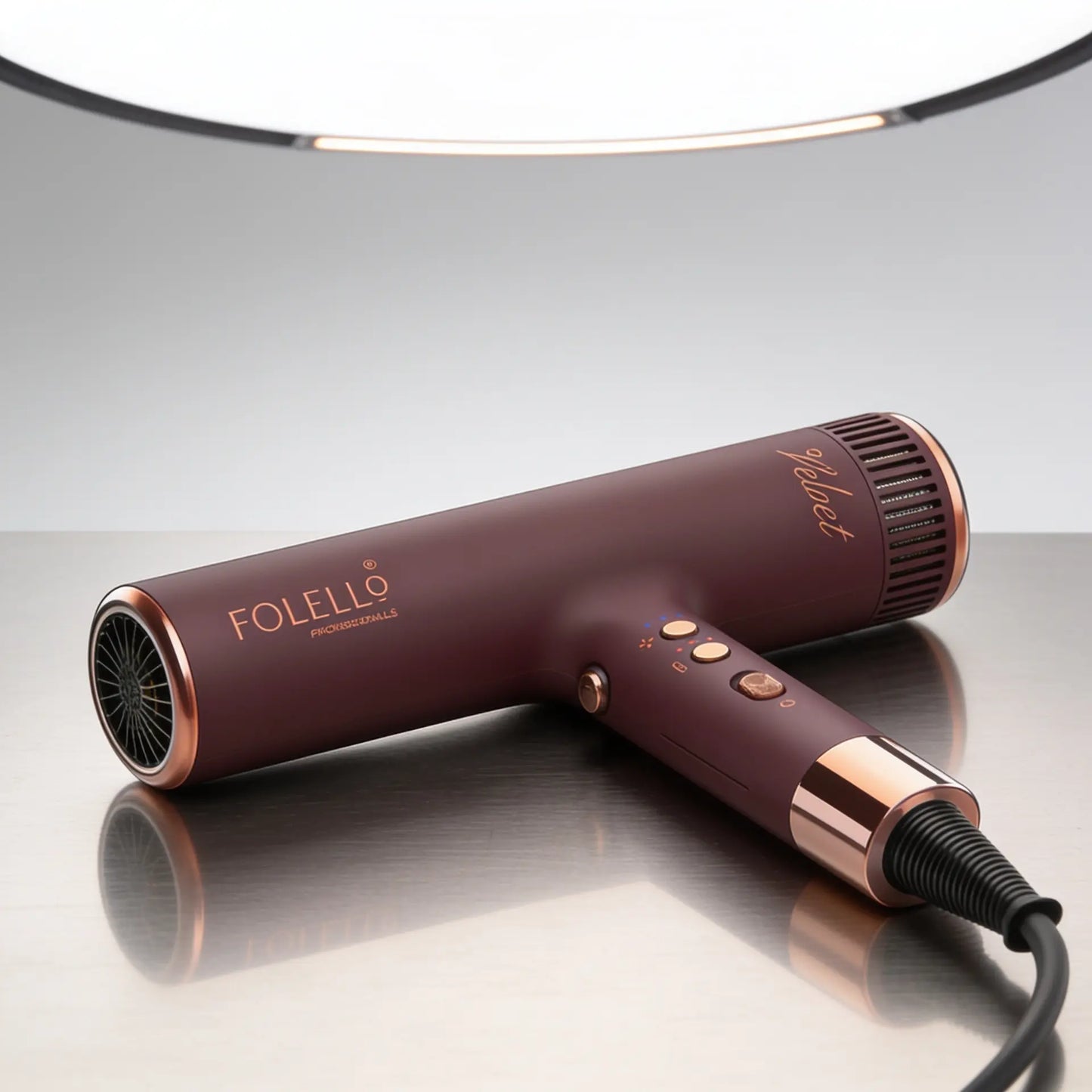 Velvete- Brushless Hair Dryer - Rotating Turbine Technology - 110,000 RPM Brushless Motor - Cool Shot for Quick Drying, Lightweight and Stylish Hair Dryer