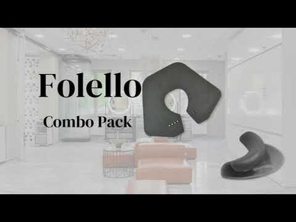 FOLELLO Set of Back Wash Silicone Neck rest/Salon Neck Pillow & Stylist Silicone Cutting Cape
