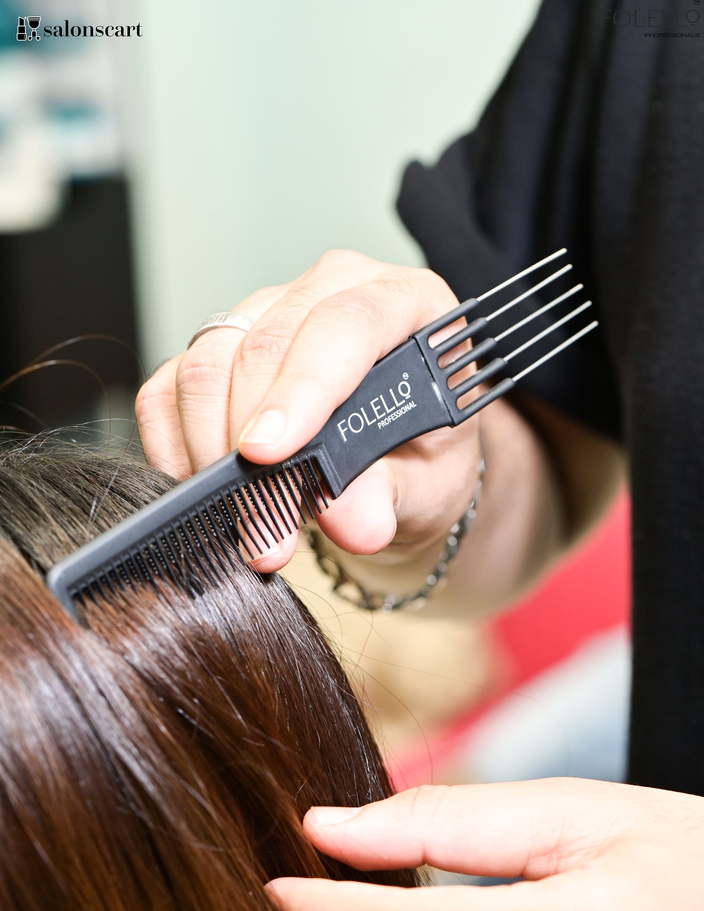 Professional Lifting and Teasing Comb with Stainless steel Prong FX-06969